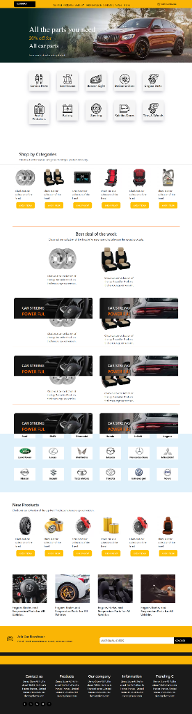 Sports Car Store - Auto Parts & Accessories Shopping Website